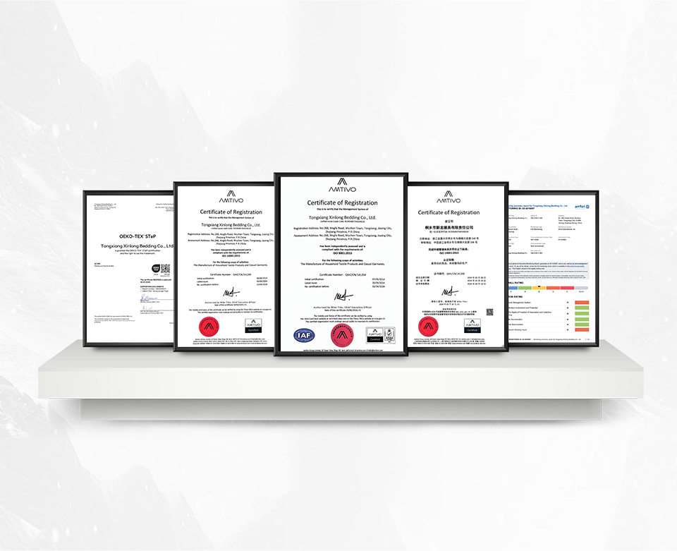 شركة Tongxiang Xinlong Bedding Co. ، Ltd.